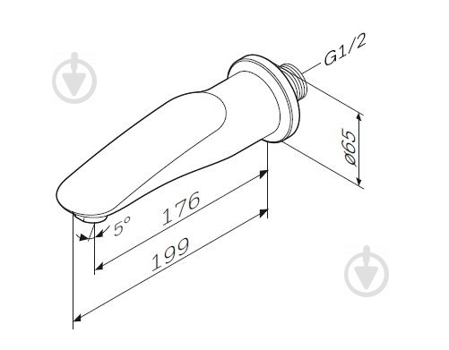 Излив для ванны AM.PM Sensation F3070000 - фото 7