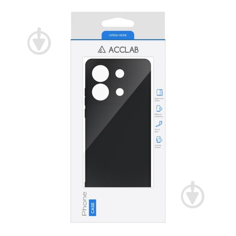 Чохол Acclab Silicone Case чорний для Xiaomi Poco X6 - фото 2