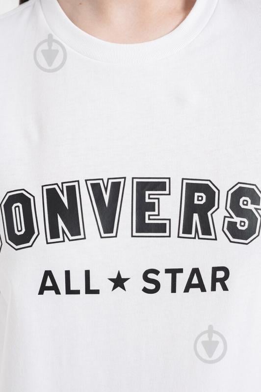 Футболка Converse STANDARD FIT ALL STAR CENTER FRONT TEE 10024566-113 р.M білий - фото 4