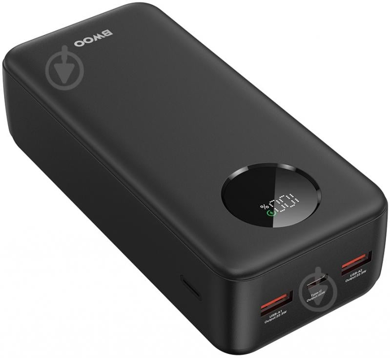 Повербанк BWOO 22,5W 30000 mAh black (BO-P64) - фото 3 Повербанк BWOO 22,5W 30000 mAh black (BO-P64) - фото 3