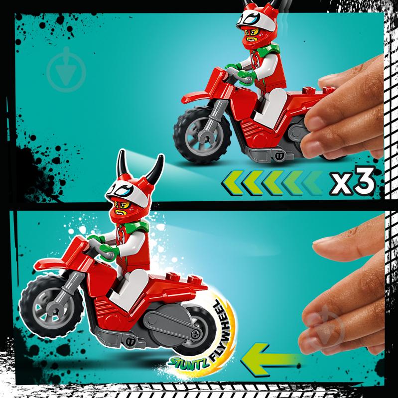 Конструктор LEGO City Трюковий мотоцикл Відчайдушної Скорпіонеси 60332 - фото 8