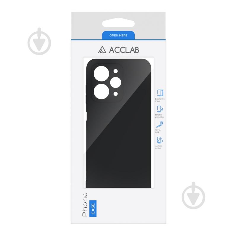 Чехол Acclab Silicone Case черный для Xiaomi Redmi 12 - фото 2 Чехол Acclab Silicone Case черный для Xiaomi Redmi 12 - фото 2
