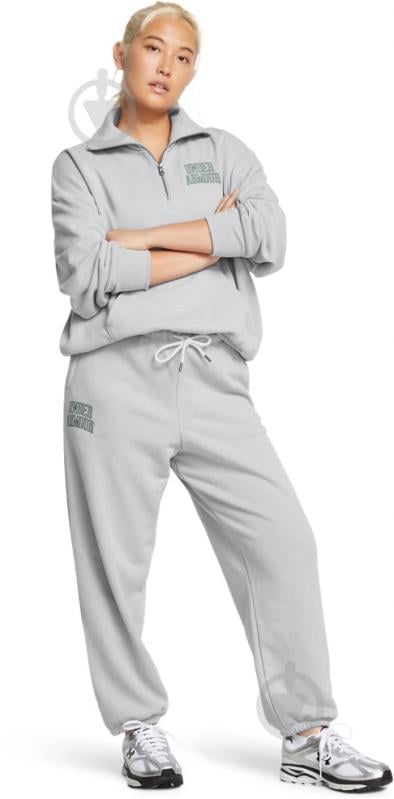 Штани Under Armour UA ICON HWT TERRY OS PANT 1386496-011 р. M сірий - фото 4