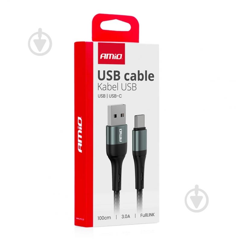 Кабель AMiO USB-A - USB-C 3A 100 см FullLINK (03911/039113) - фото 2