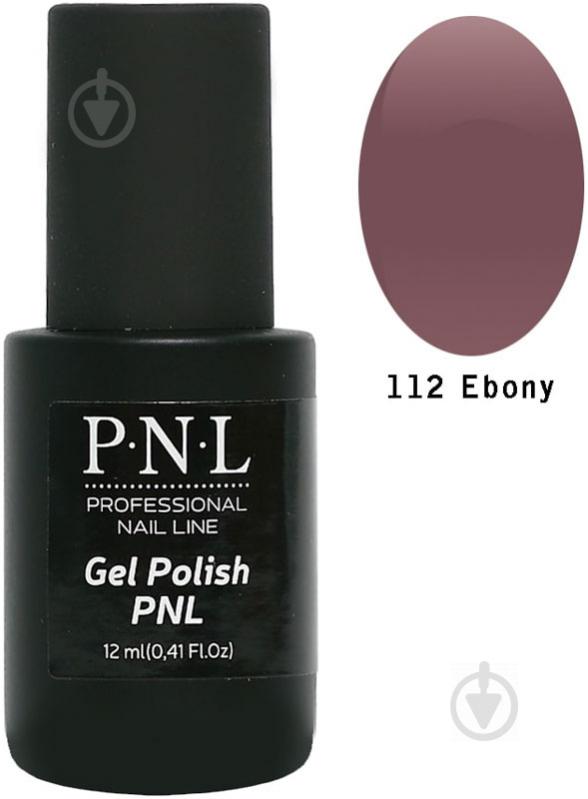 Гель-лак для нігтів P.N.L №112 Ebony 12 мл - фото 1