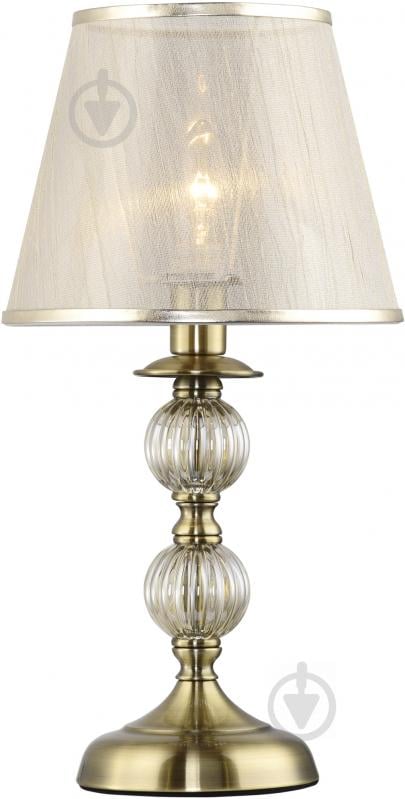 Настольная лампа декоративная Victoria Lighting 1x40 Вт E14 бронза Donatella/TL1 - фото 1