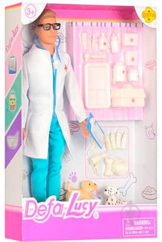 Кукла Defa врач аксессуары 8346В - фото 1