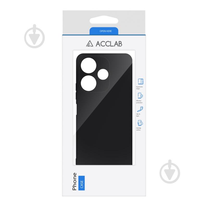 Чохол Acclab Silicone Case чорний для Xiaomi Redmi 13 - фото 2 Чохол Acclab Silicone Case чорний для Xiaomi Redmi 13 - фото 2