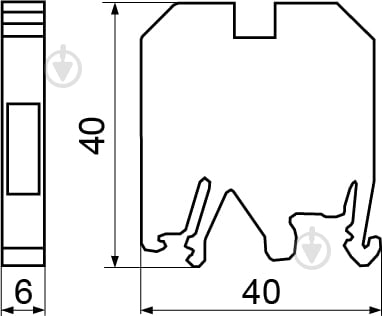 Клеммник Аско-Укрем JXB 2,5/35 синий A0130010022 - фото 4