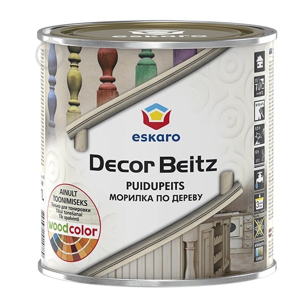 Бейц Eskaro Decor Beitz не создает пленку 0,9 л 1 кг - фото 1