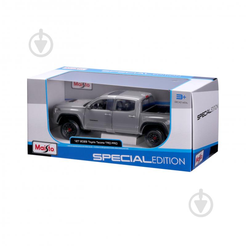 Машинка Maisto 1:24 іграшкова 2023 Toyota Tacoma TRD TRO 32910 grey - фото 6