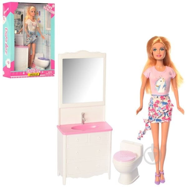 Кукла Defa ванная комната 8449-BF - фото 1