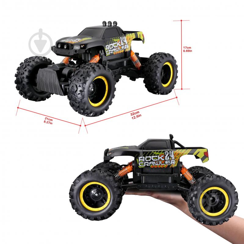 Машинка на р/у Maisto Rock Crawler 82746 black - фото 8