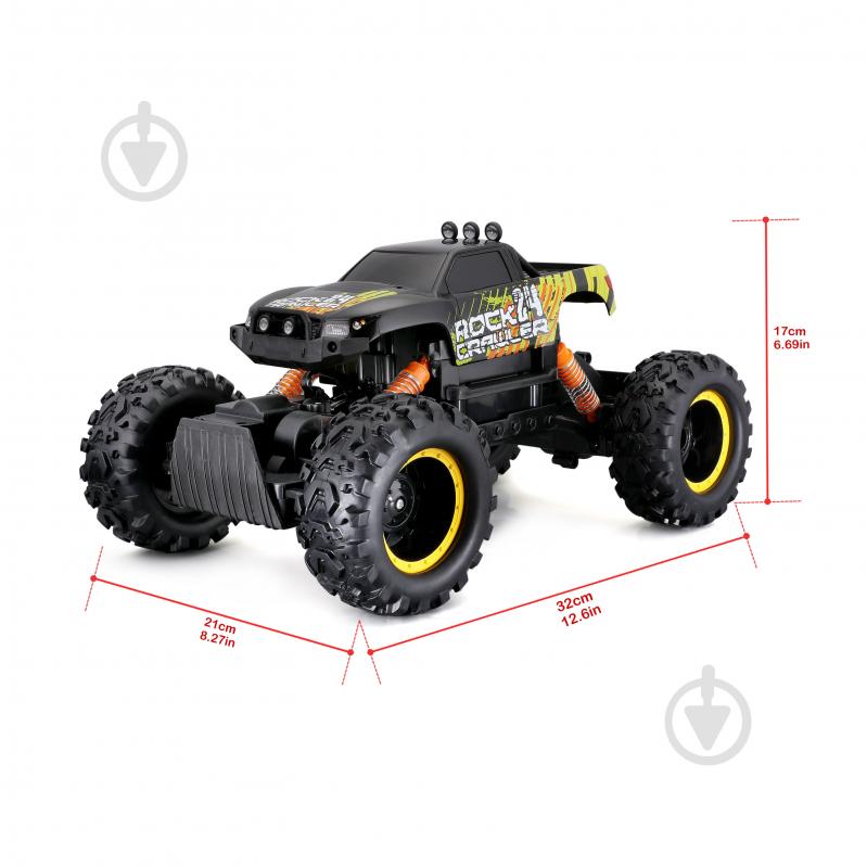 Машинка на р/у Maisto Rock Crawler 82746 black - фото 7