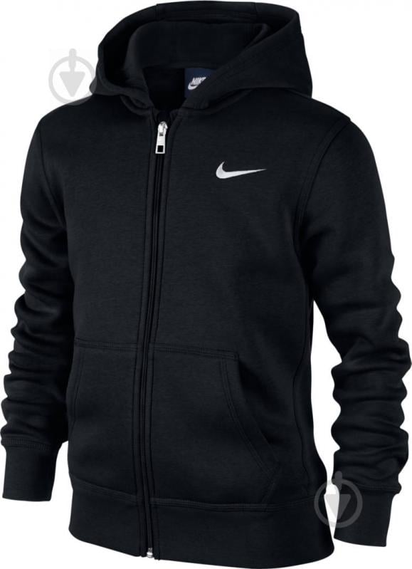 Джемпер Nike B NSW HOODIE YA76 BF FZ 619069-010 черный - фото 1