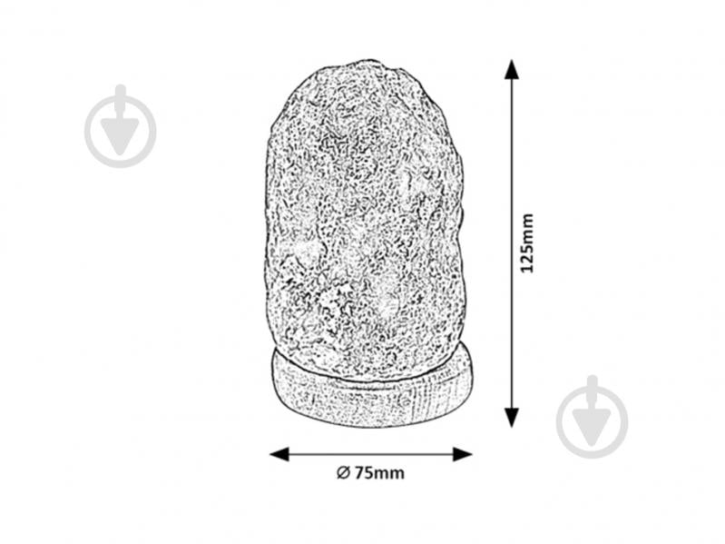 Настольная лампа соляная Rabalux 3680 Васаби 1 Вт дерево 3680 - фото 5