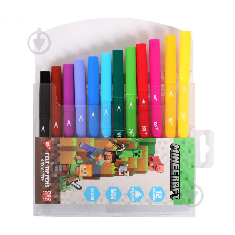 Фломастеры Minecraft 12 цветов 650590 YES - фото 2