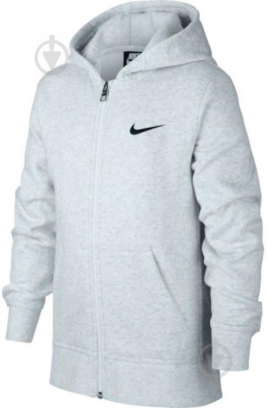 Джемпер Nike B NSW HOODIE YA76 BF FZ 619069-051 світло-сірий - фото 1