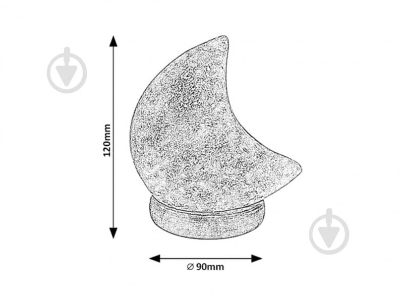 Настільна лампа соляна Rabalux 3696 Васабі 1 Вт дерево 3696 - фото 3