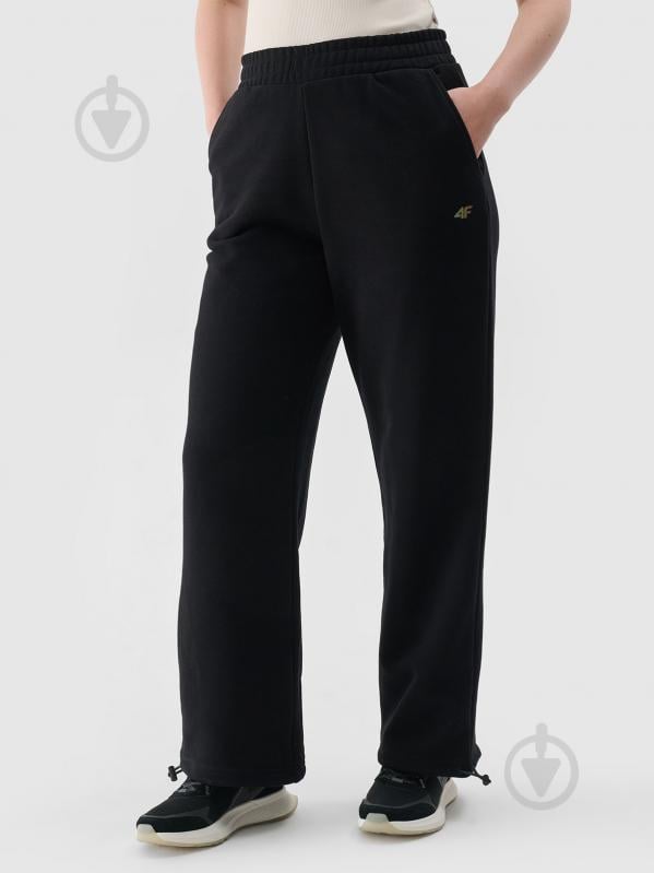 Штани 4F TROUSERS CAS F0839 4FWAW24TTROF0839-20S р. M чорний - фото 1