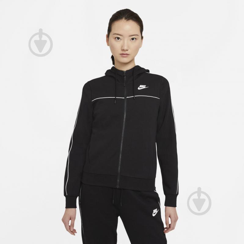 Джемпер Nike W NSW FZ HOODIE MLNM FLC CZ8338-010 р. XS чорний - фото 1