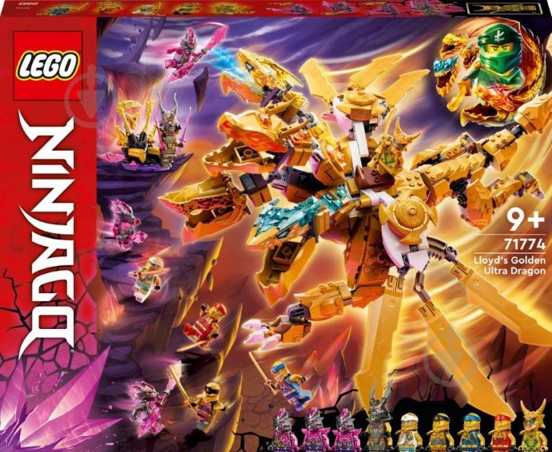 Конструктор LEGO NINJAGO Золотой ультрадракон Ллойда 71774 - фото 1 Конструктор LEGO NINJAGO Золотой ультрадракон Ллойда 71774 - фото 1