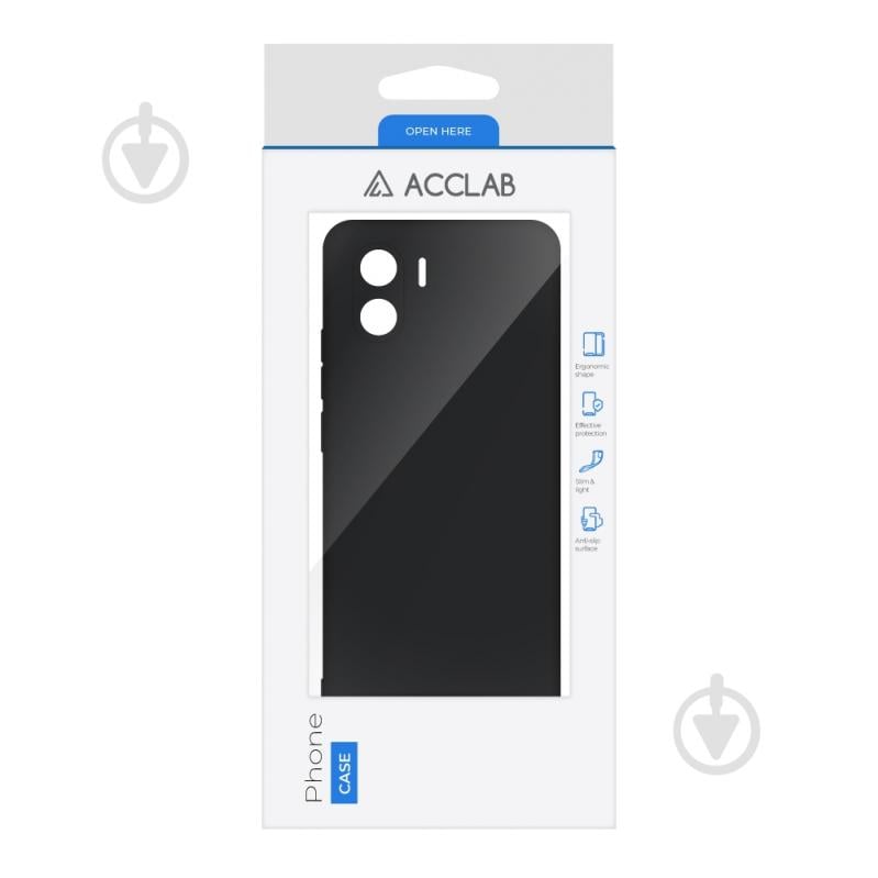 Чехол Acclab Silicone Case черный для Xiaomi Redmi A2 - фото 2