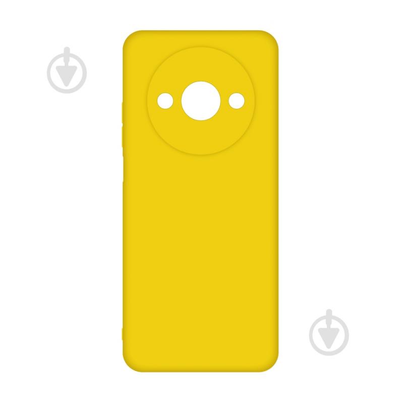Чехол Acclab Silicone Case желтый для Xiaomi Redmi A3 - фото 1