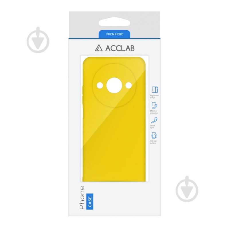Чехол Acclab Silicone Case желтый для Xiaomi Redmi A3 - фото 2