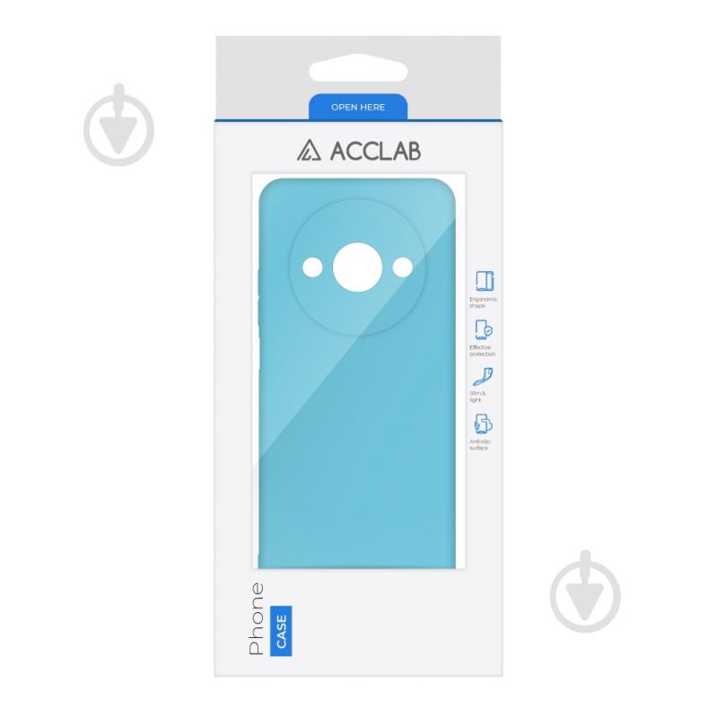 Чехол Acclab Silicone Case голубой для Xiaomi Redmi A3 - фото 2