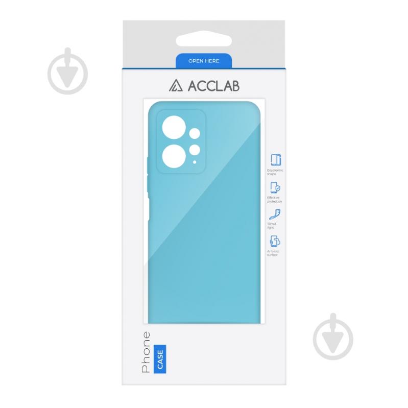 Чехол Acclab Silicone Case голубой для Xiaomi Redmi Note 12 - фото 2