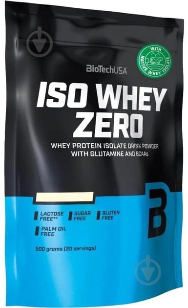 Протеин BioTechUSA IsoWhey Zero Lactose Free крусан 500 г - фото 1