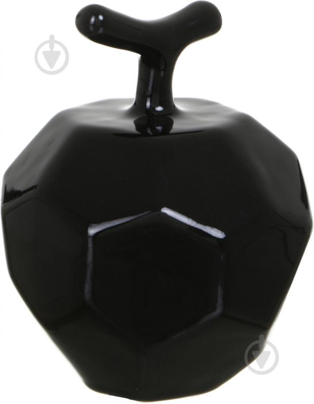 Статуэтка Eterna яблоко 2025 11х9х9 см черный - фото 1 Статуэтка Eterna яблоко 2025 11х9х9 см черный - фото 1