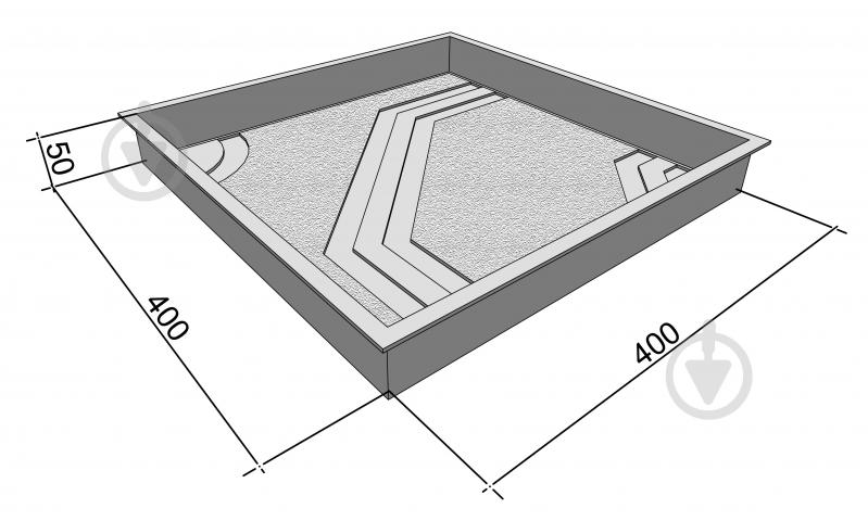 Форма Верес-2007 40x40 см для тротуарной плитки Восьмиугольник - фото 4