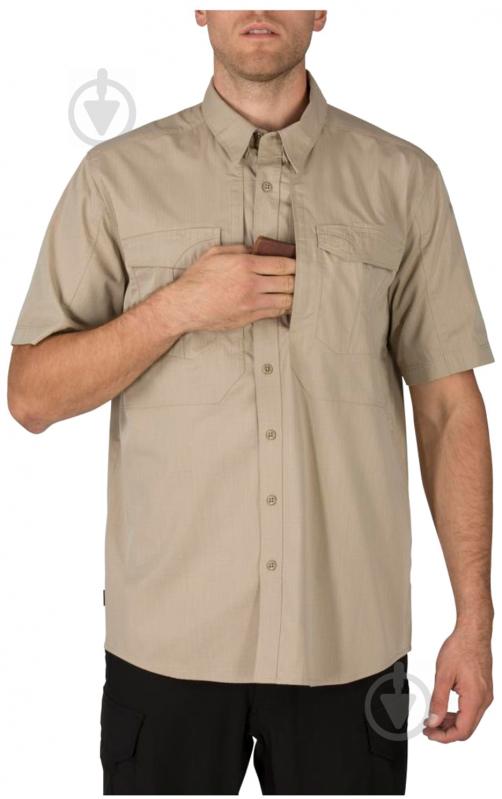 Рубашка 5.11 STRYKE Shirt - Short Sleeve р.XXL [055] Khaki - фото 3