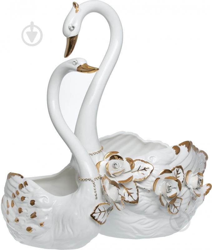 Фруктовниця Ceramiche d'arte Orgia Лебідь 42 см 335-1901 - фото 1