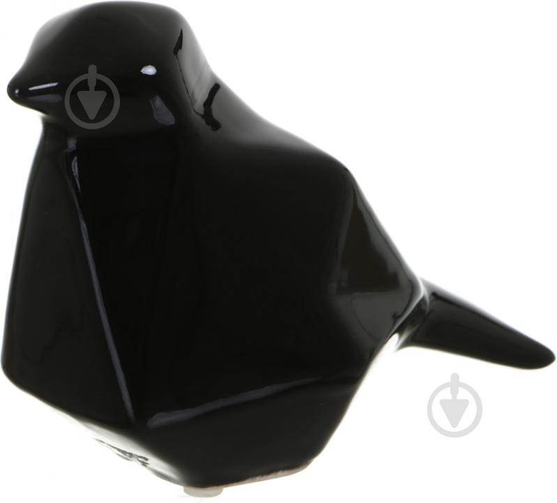 Статуетка Eterna пташка 2507 6,5х11,5х5,5 см чорний - фото 2