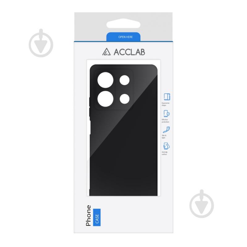 Чехол Acclab Silicone Case черный для Xiaomi Redmi Note 13 5G - фото 2