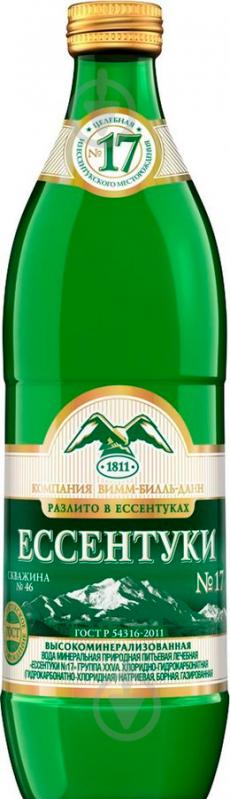 Вода Єсентуки №17 сильногазована лікувально-столова 0,54 л - фото 1