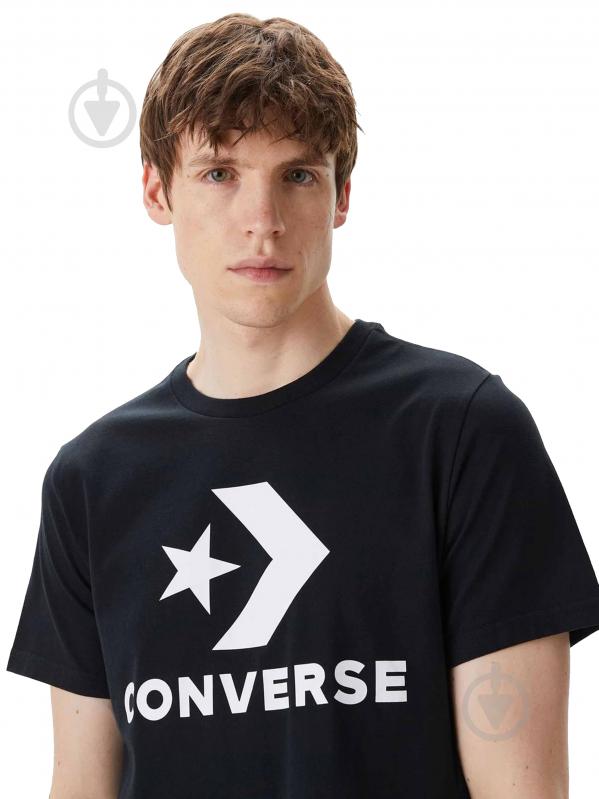 Футболка Converse STANDARD FIT CENTER FRONT LARGE LOGO STAR CHEV SS TEE 10025458-001 р.L чорний - фото 3