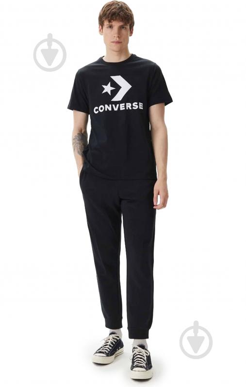 Футболка Converse STANDARD FIT CENTER FRONT LARGE LOGO STAR CHEV SS TEE 10025458-001 р.L чорний - фото 4