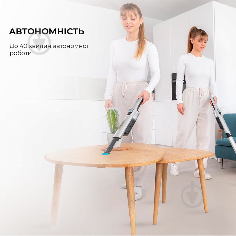 Пылесос аккумуляторный CECOTEC Scoba 2100 Jalisco white/silver - фото 5