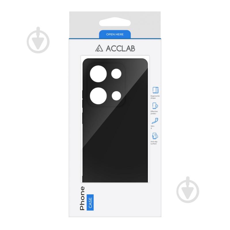 Чехол Acclab SoftShell черный для Xiaomi Redmi Note 14S 4G - фото 2