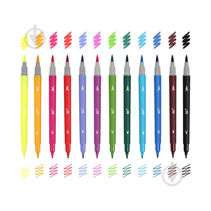 Фломастеры двухсторонние Minecraft Spring 12 цветов 650596 YES - фото 4