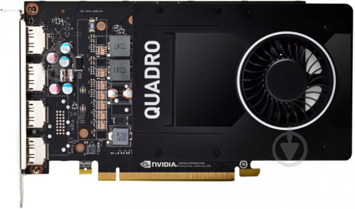 Відеокарта PNY Quadro P2200 5GB GDDR5X 192bit (VCQP2200-PB) - фото 1