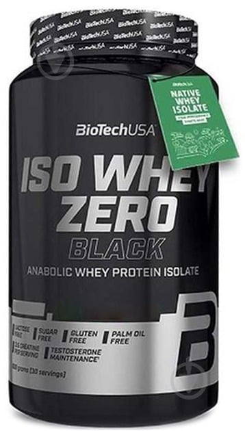 Протеин BioTechUSA Iso Whey Zero Black клубника 908 г - фото 1