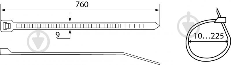 Стяжка Аско-Укрем HS 760х9 білий - фото 3