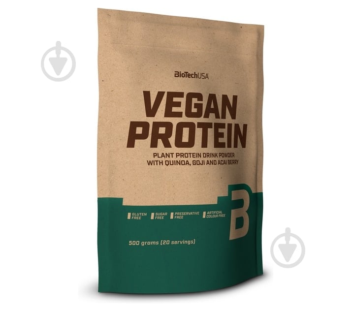 Протеин BioTechUSA Vegan Protein без вкуса 500 г - фото 1 Протеин BioTechUSA Vegan Protein без вкуса 500 г - фото 1