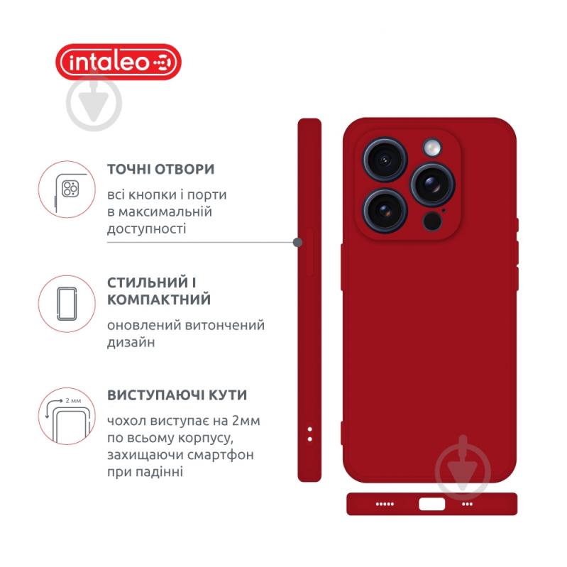 Чохол Intaleo SoftShell для Apple iPhone 15 Pro red (1283126585340) - фото 4 Чохол Intaleo SoftShell для Apple iPhone 15 Pro red (1283126585340) - фото 4