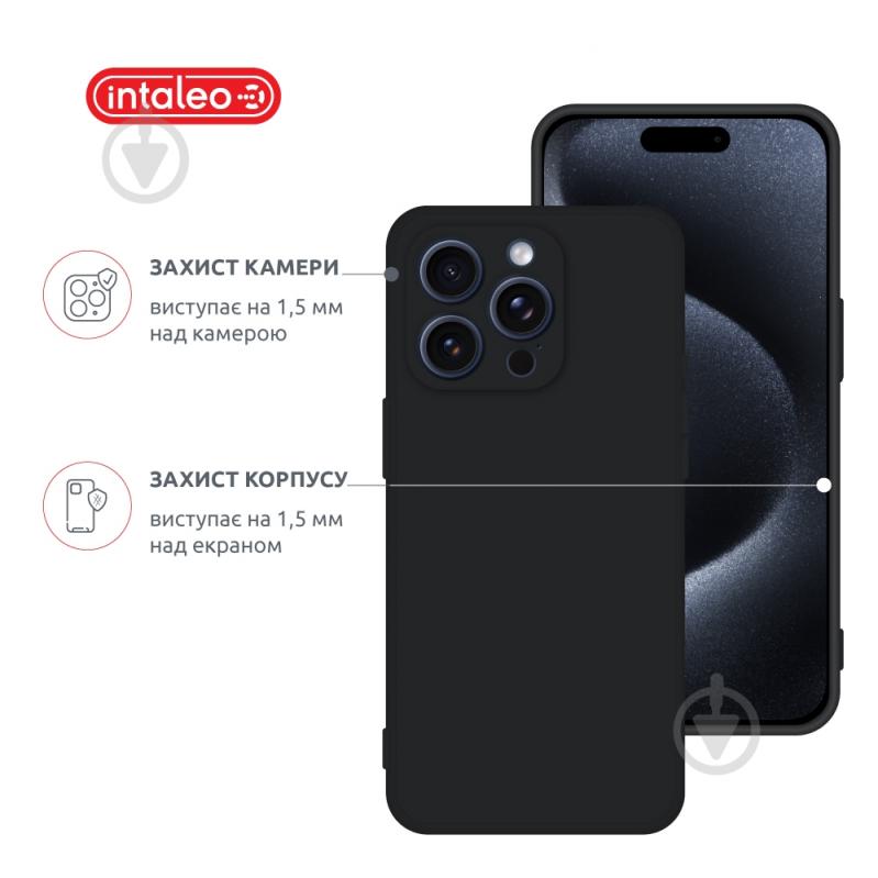 Чехол Intaleo SoftShell для Apple iPhone 15 Pro Max black (1283126585401) - фото 3